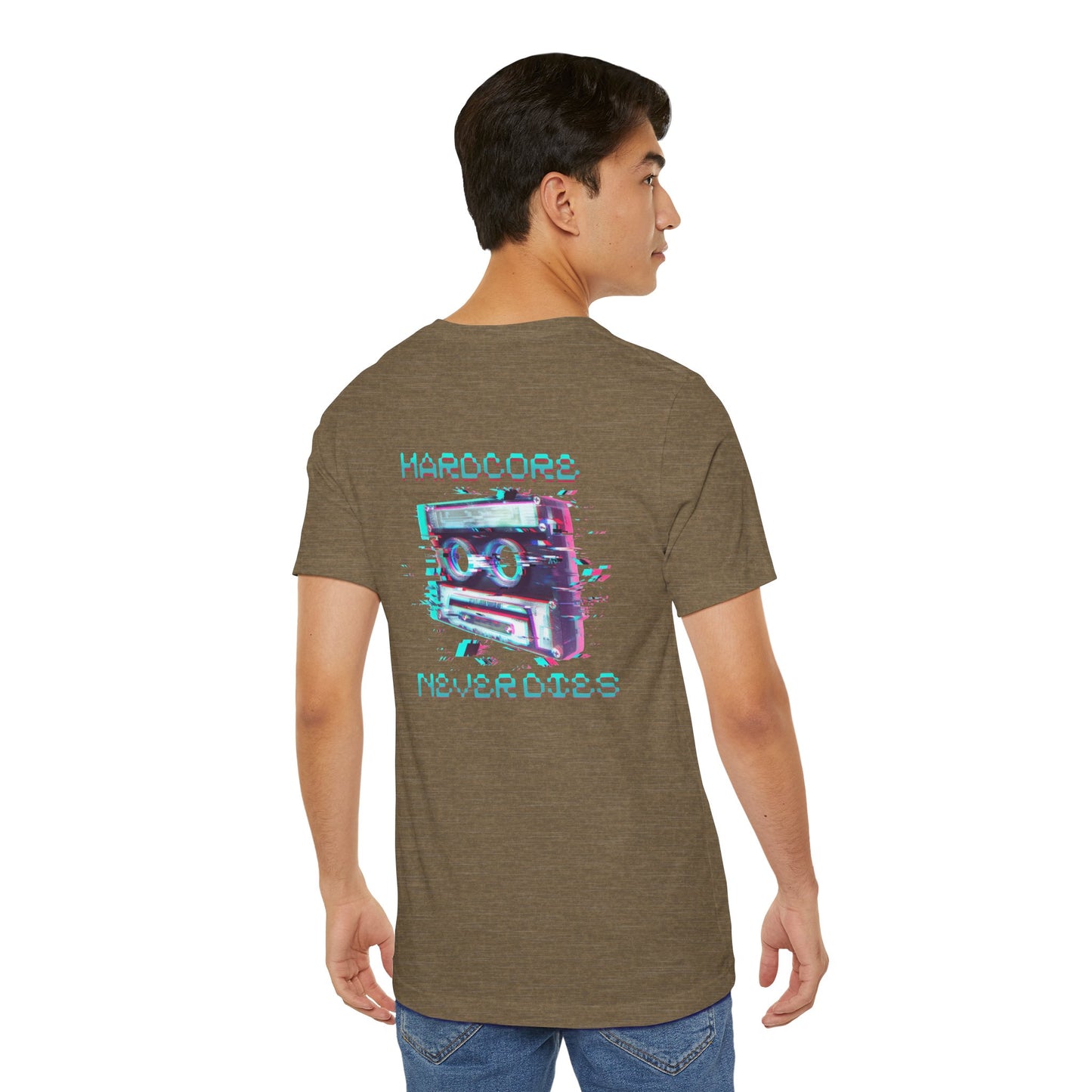 Techno - Hardcore Never Dies - Retro Graphic Tee, 90s Aesthetic Shirt unisex
