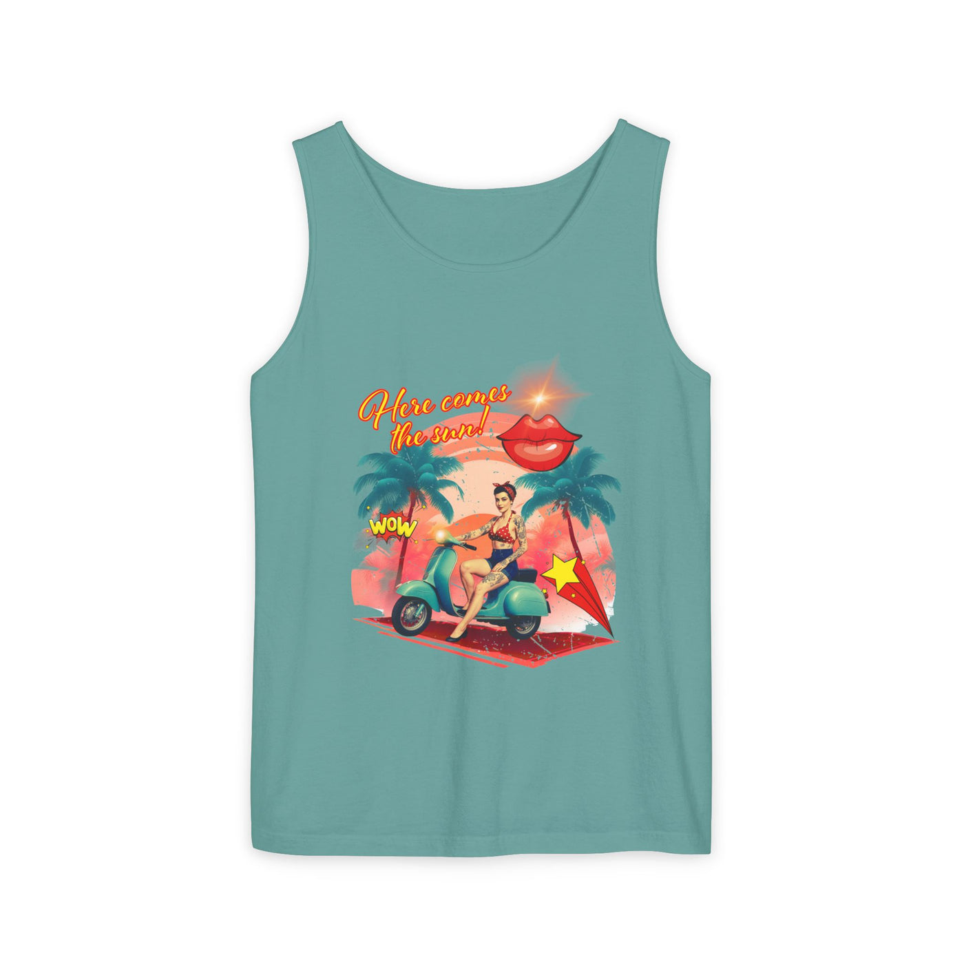 Retro Summer Vibes Tank Top Here comes the sun