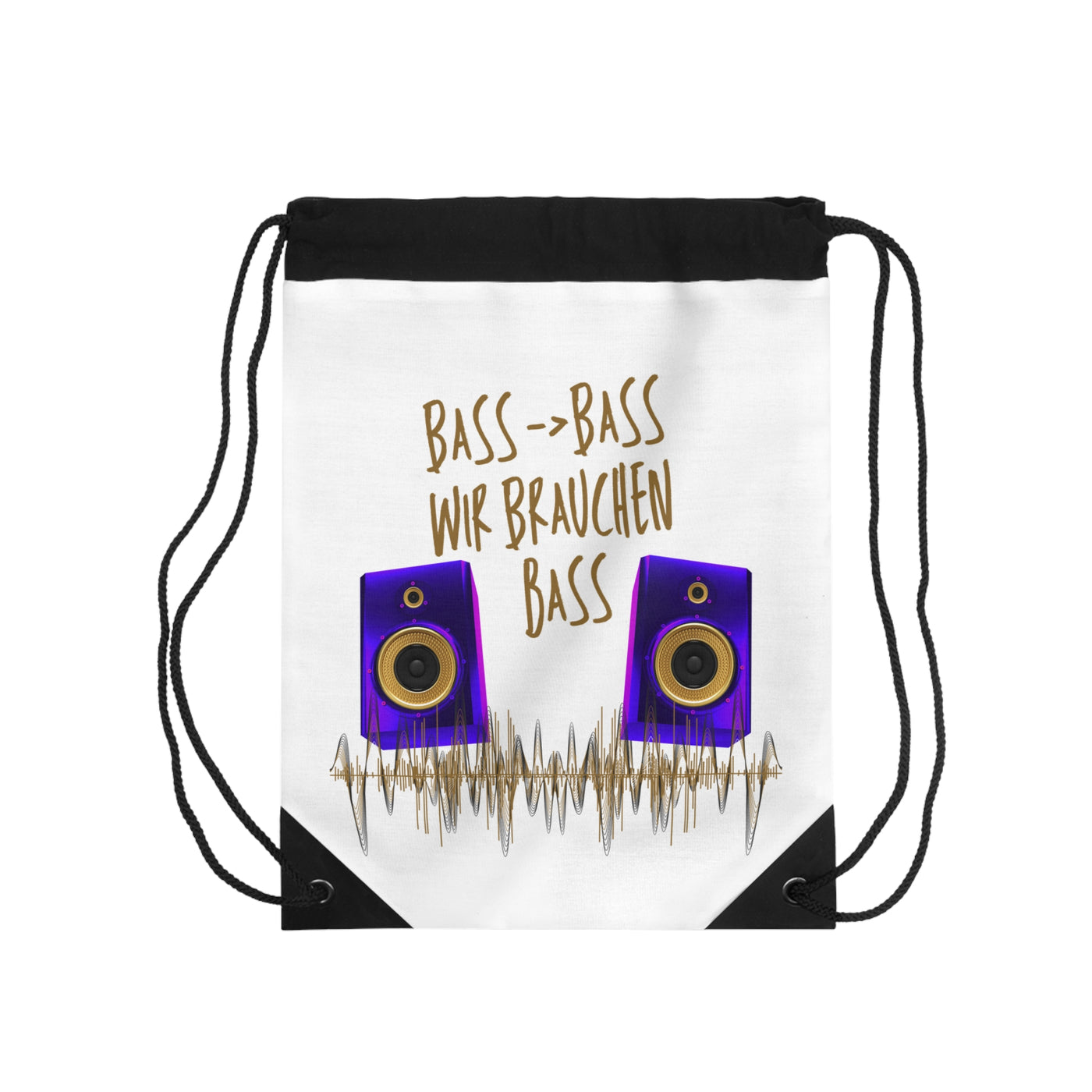 Bass Music Drawstring Bag