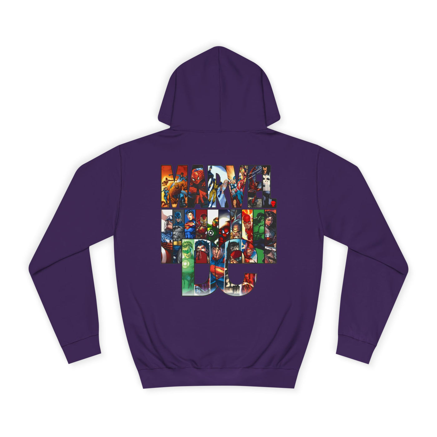 Superhero Graphic Hoodie, Unisex College Sweatshirt, Marvel DC Fans Apparel, Comic Book Lover Gift, Fun Cosplay Outfit
