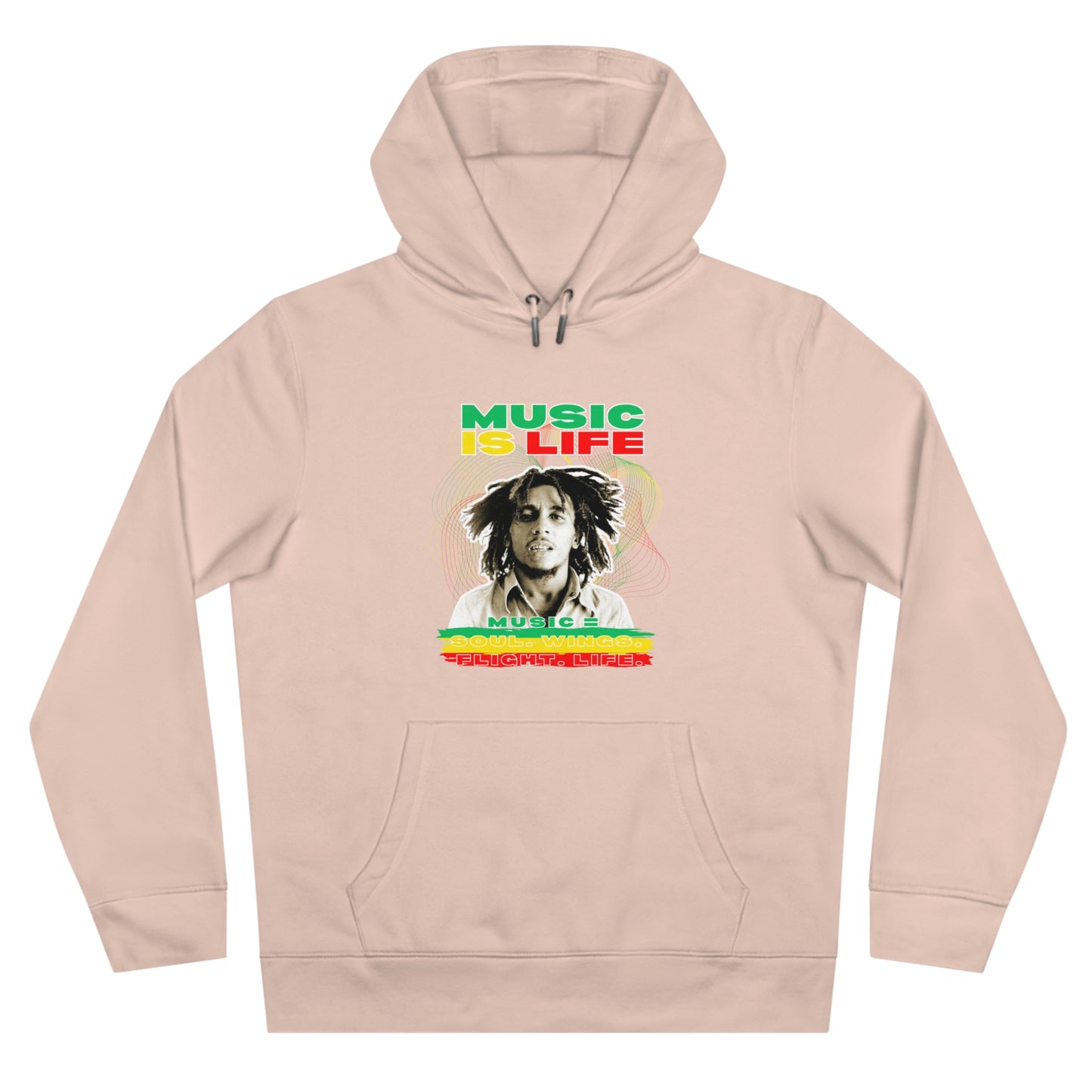 Music Is Life King Hooded Sweatshirt | Perfect for music lovers