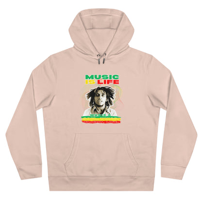 Music Is Life King Hooded Sweatshirt | Perfect for music lovers