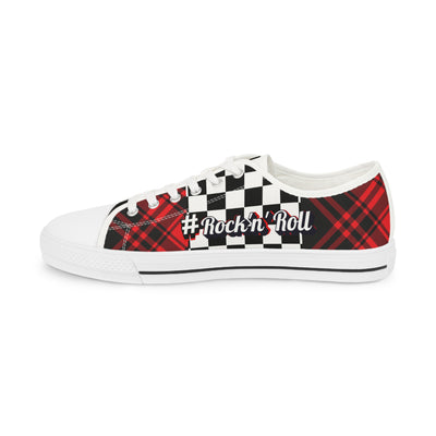 Sneaker with Plaid Design - Rockabilly