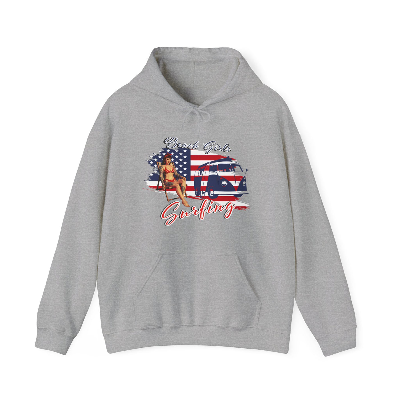 Beach Girls Surfing USA Hoodie