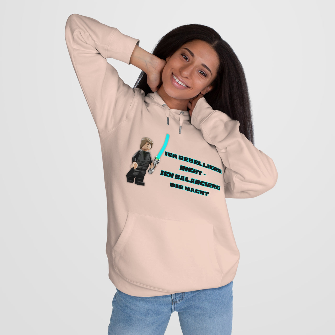 Star Wars Inspired King Hooded Sweatshirt - "I do not rebel - I balance the Force"