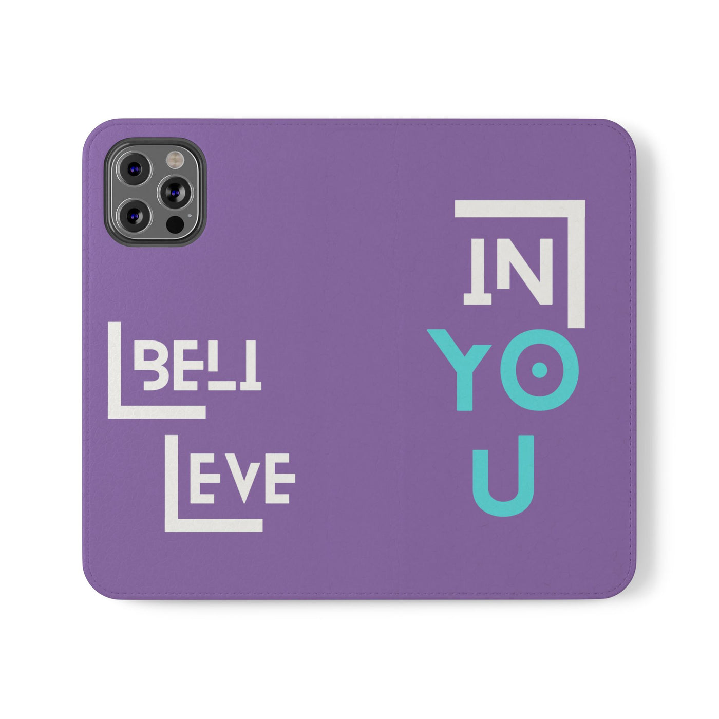 Handyhülle - inspirational Flip Case - 'Believe in You' Phone Cover