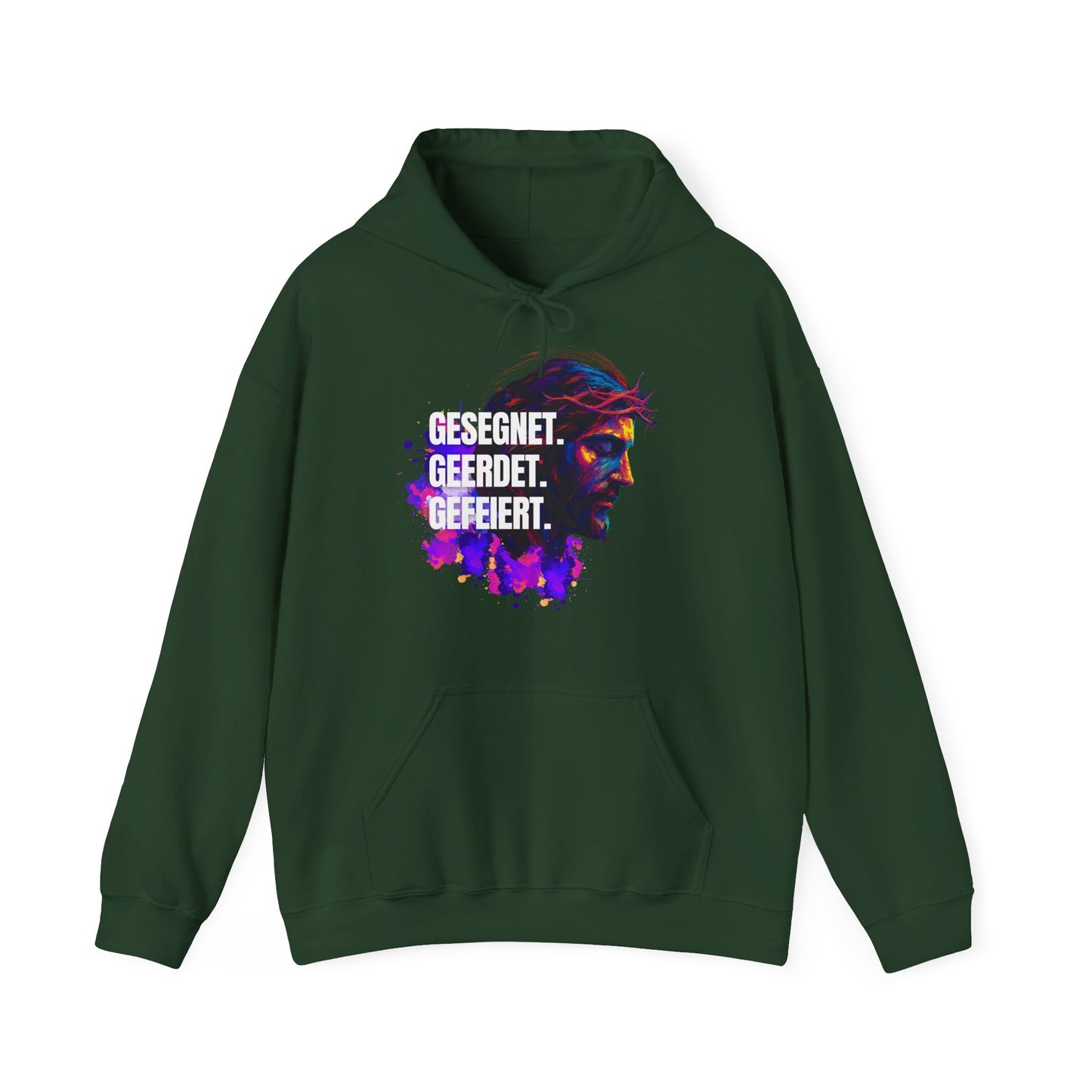 Jesus Colorful - with saying Blessed- Grounded - Celebrated