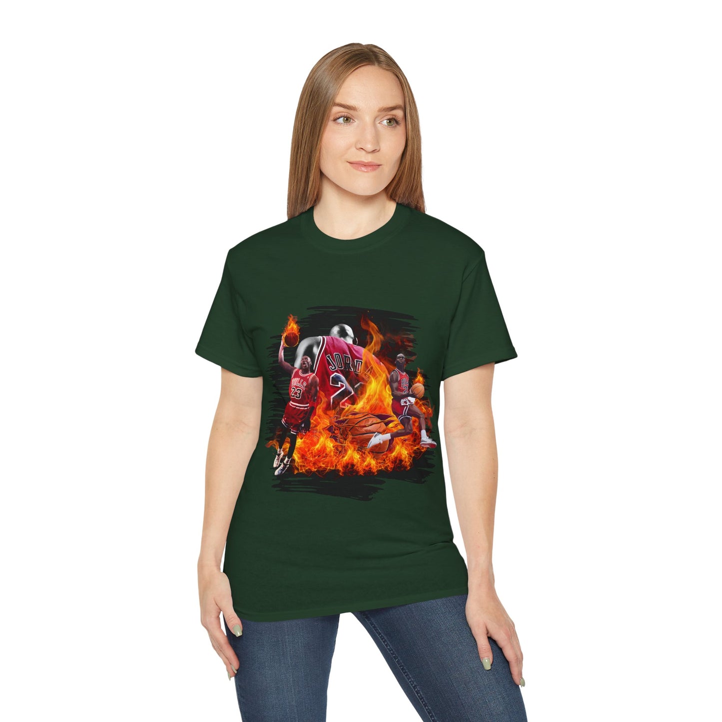 Basketball Jordan, Cool Sports Shirt, Unisex Cotton T-Shirt
