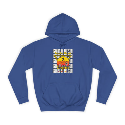 Vibrant College Spirit Hoodie, Unisex College Hoodie