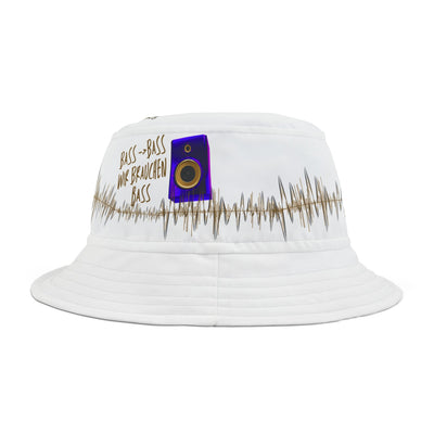Bass- Bass - wir brauchen Bass - Musical Vibe Bucket Hat, Summer Fashion, Festival Accessory, Fischerhut | Kultfaser