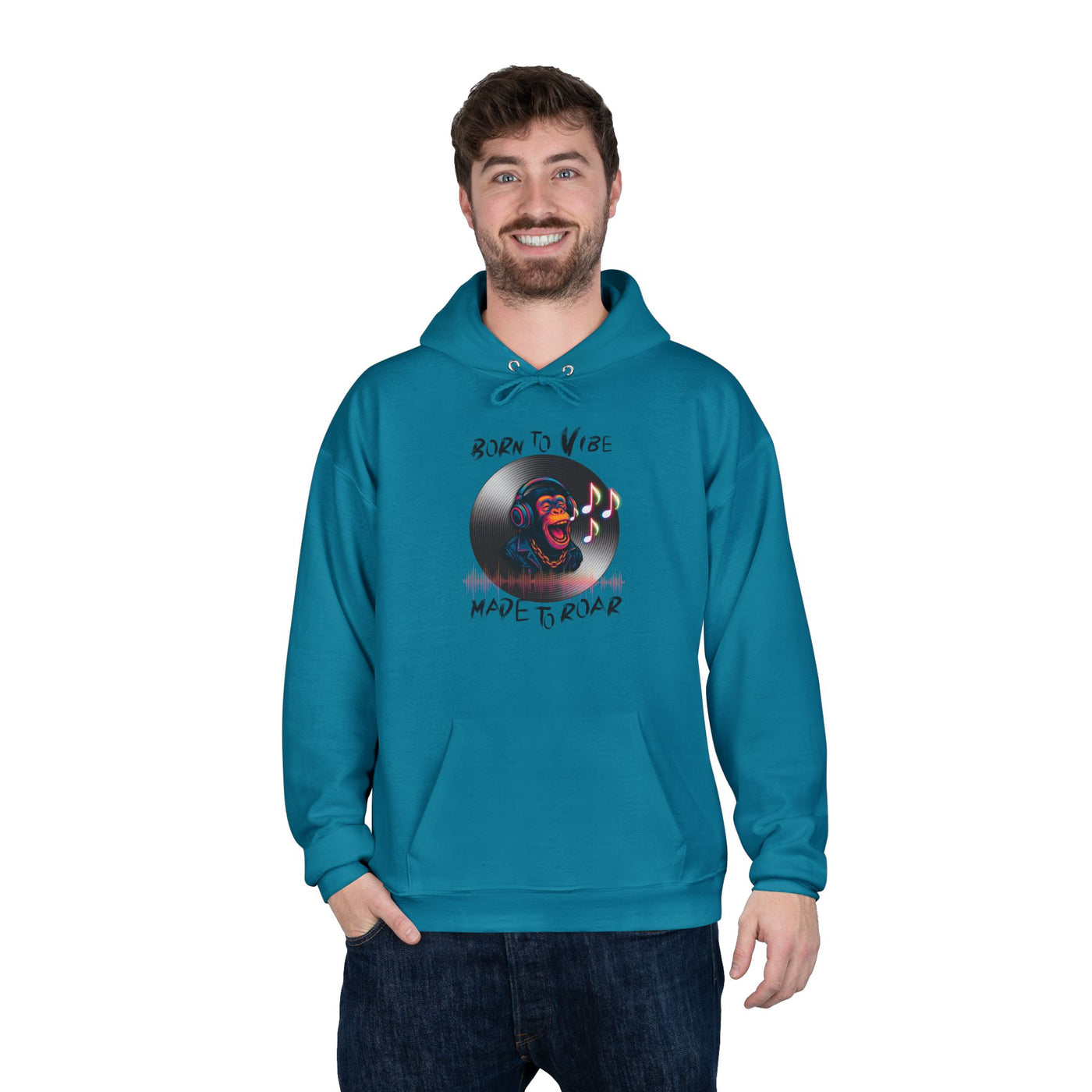 Born to Vibe Hoodie - cool monkey design / Monkey