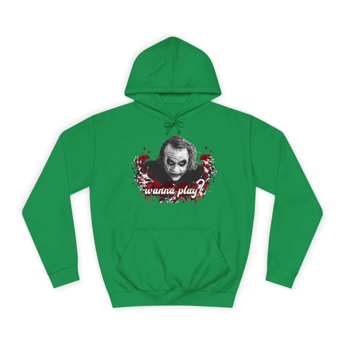 Joker "wanna play" college hoodie