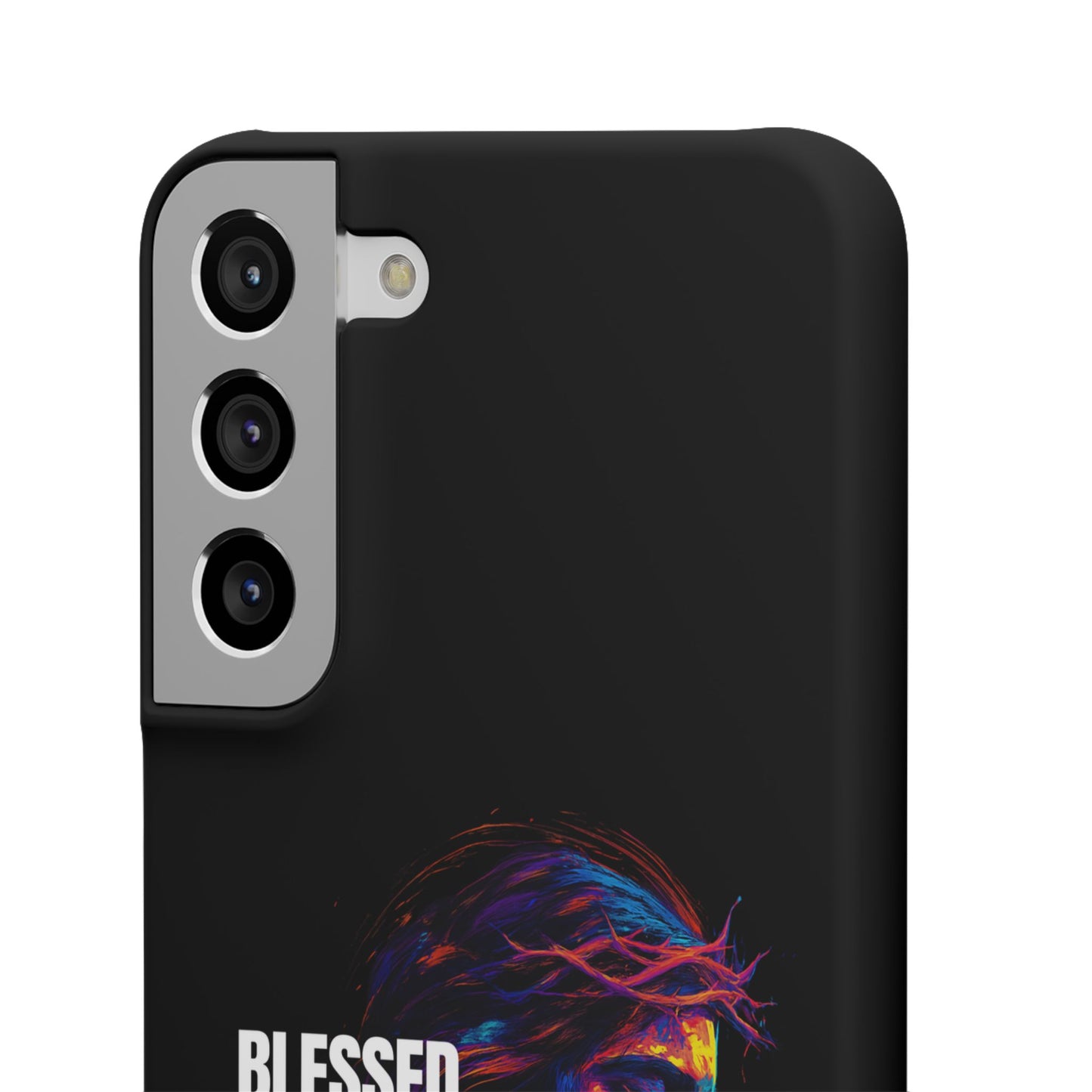 Blessed Saved Loved -  Snap Case Handyhülle - Jesus