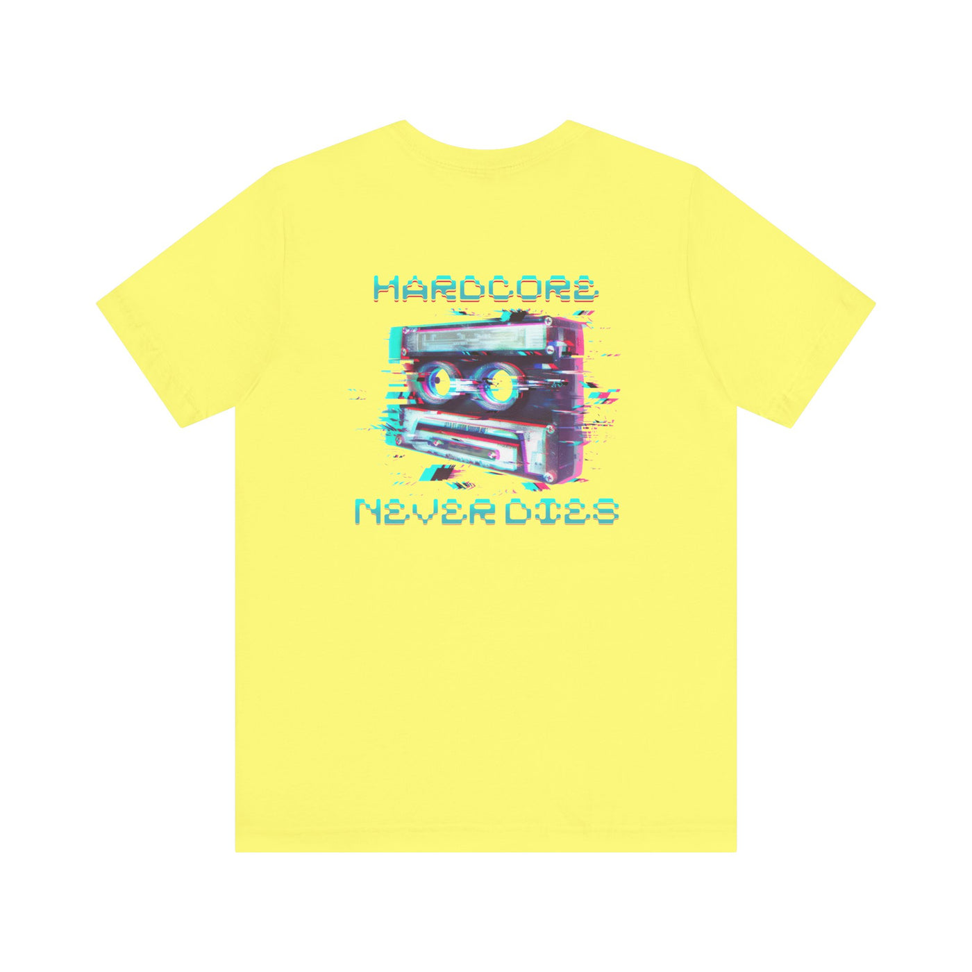 Techno - Hardcore Never Dies - Retro Graphic Tee, 90s Aesthetic Shirt unisex