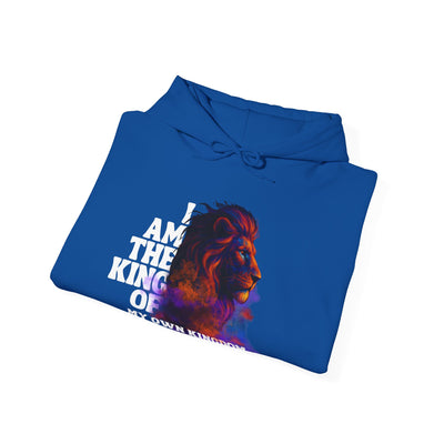 Inspirational Lion Hoodie "i am the king of my kingdom"
