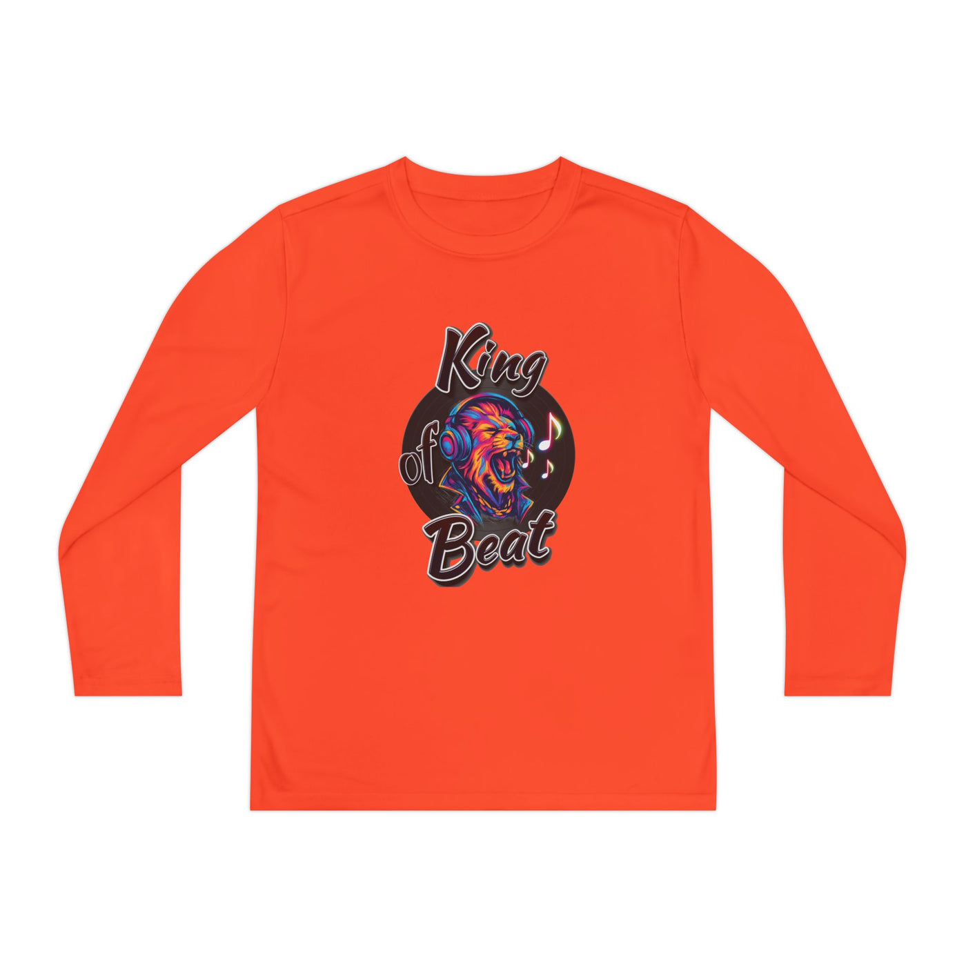 King of Beat Youth Long Sleeve Tee - Perfect for Young Musicians! 