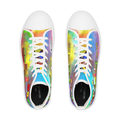 Super Gaming High Top Sneakers, Retro Gaming Sneakers