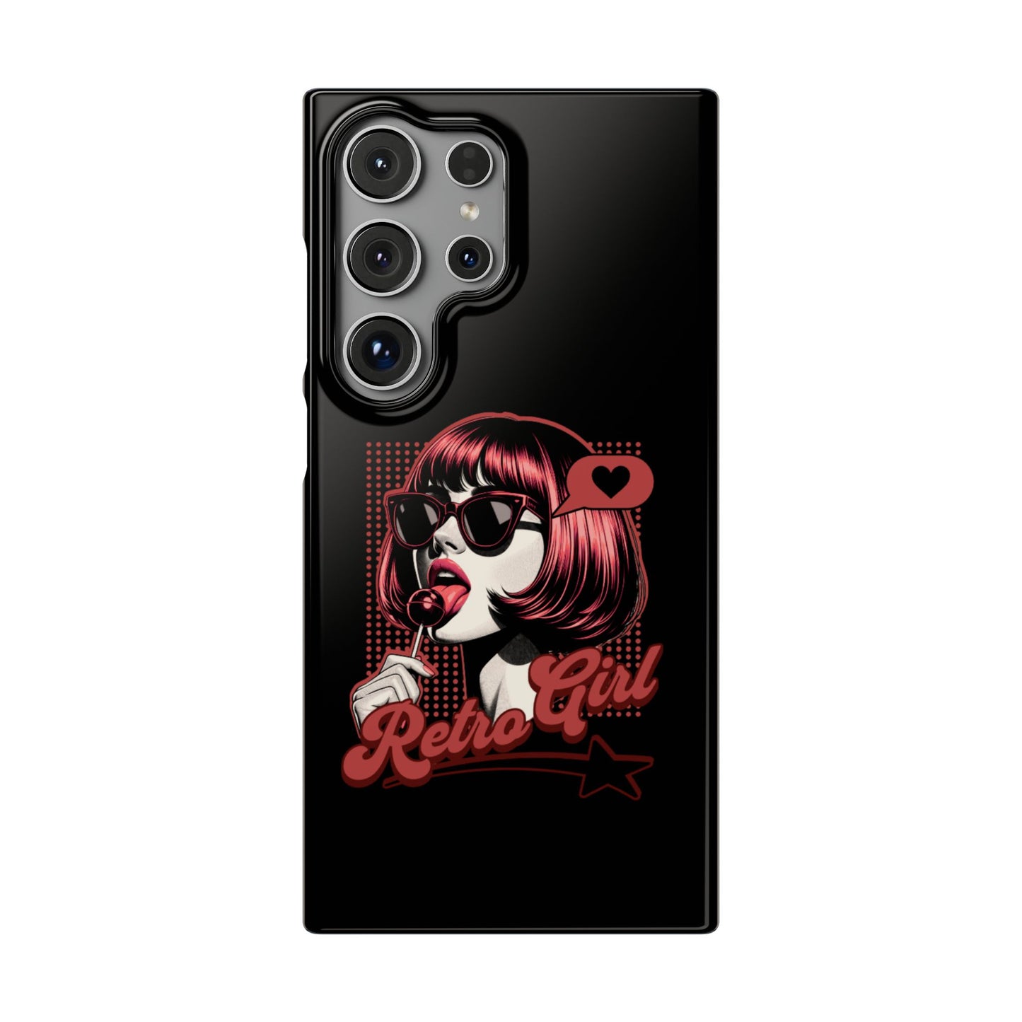 Retro Girl Snap Case Handyhülle
