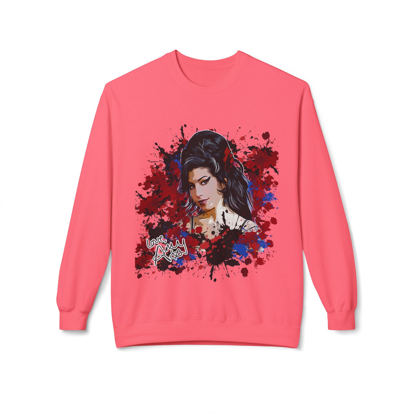 Amy Retro Kiss Graphic Hooded Sweatshirt for Fashion Lovers