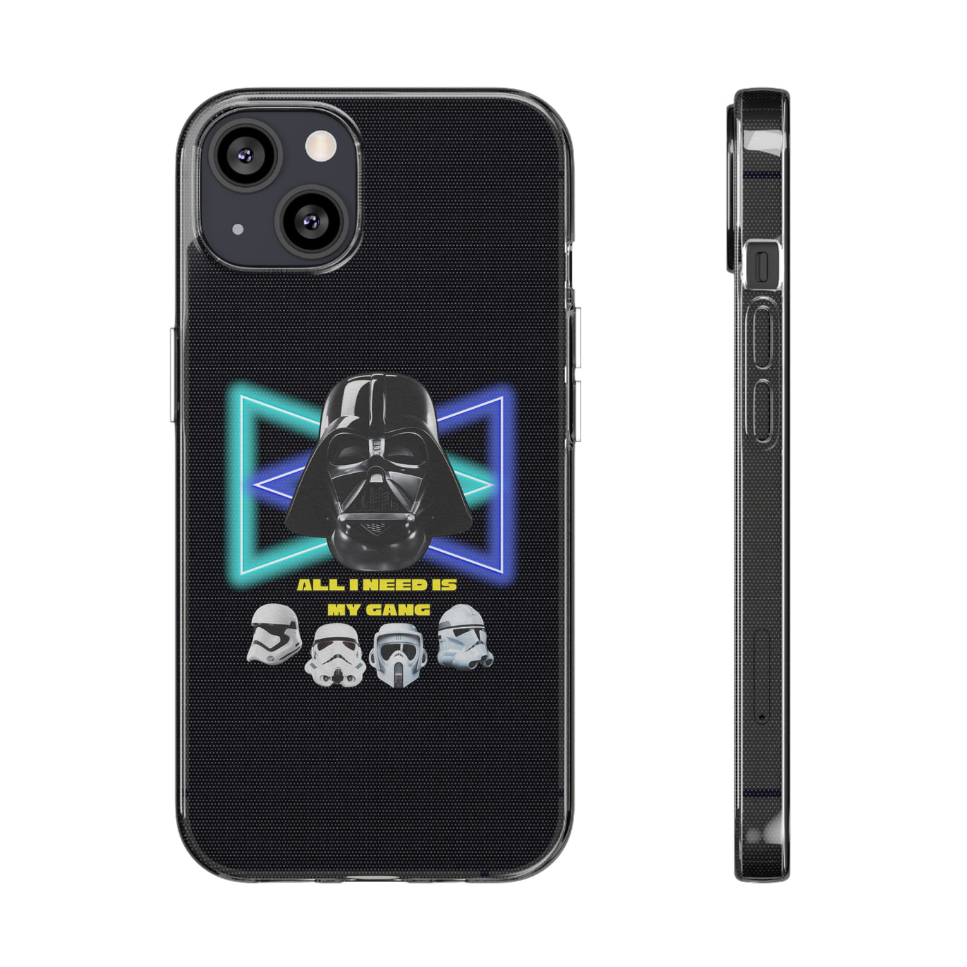 Handyhülle Darth Vader Phone Case, Star Wars Clear Silicone Phone Cover,  All I Need Is My Gang