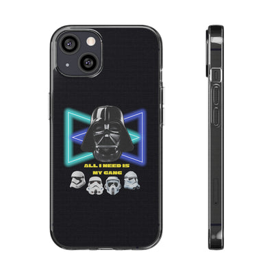 Handyhülle Darth Vader Phone Case, Star Wars Clear Silicone Phone Cover,  All I Need Is My Gang