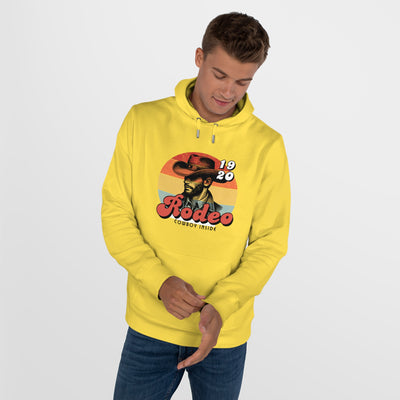 Retro Rodeo King Sweatshirt, Cowboy Hoodie, Western Apparel, Gift for Ranchers, Rodeo Fans, Cozy Hoodie for Men