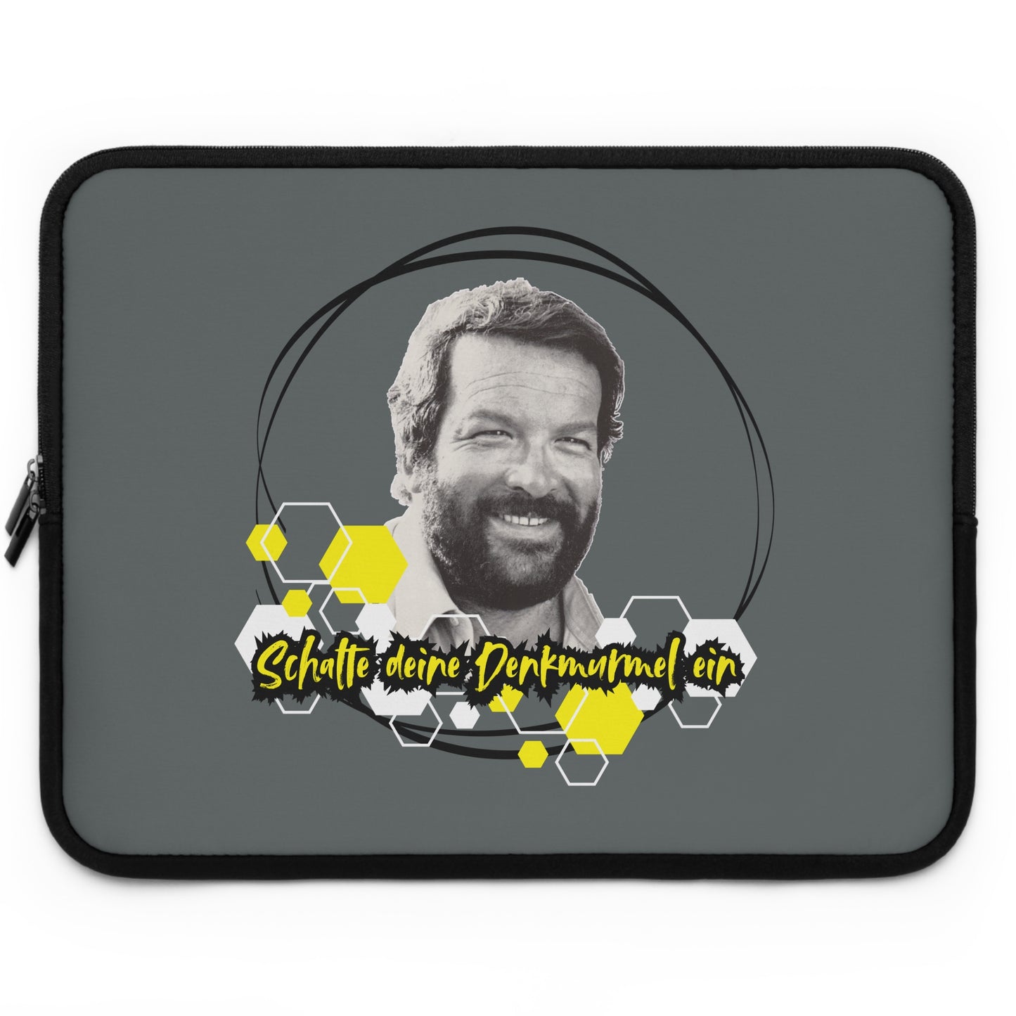 Laptop Sleeve - "Schalte deine Denkmurmel an" Bud Spencer Laptoptasche