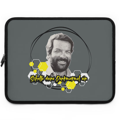 Laptop Sleeve - "Schalte deine Denkmurmel an" Bud Spencer Laptoptasche
