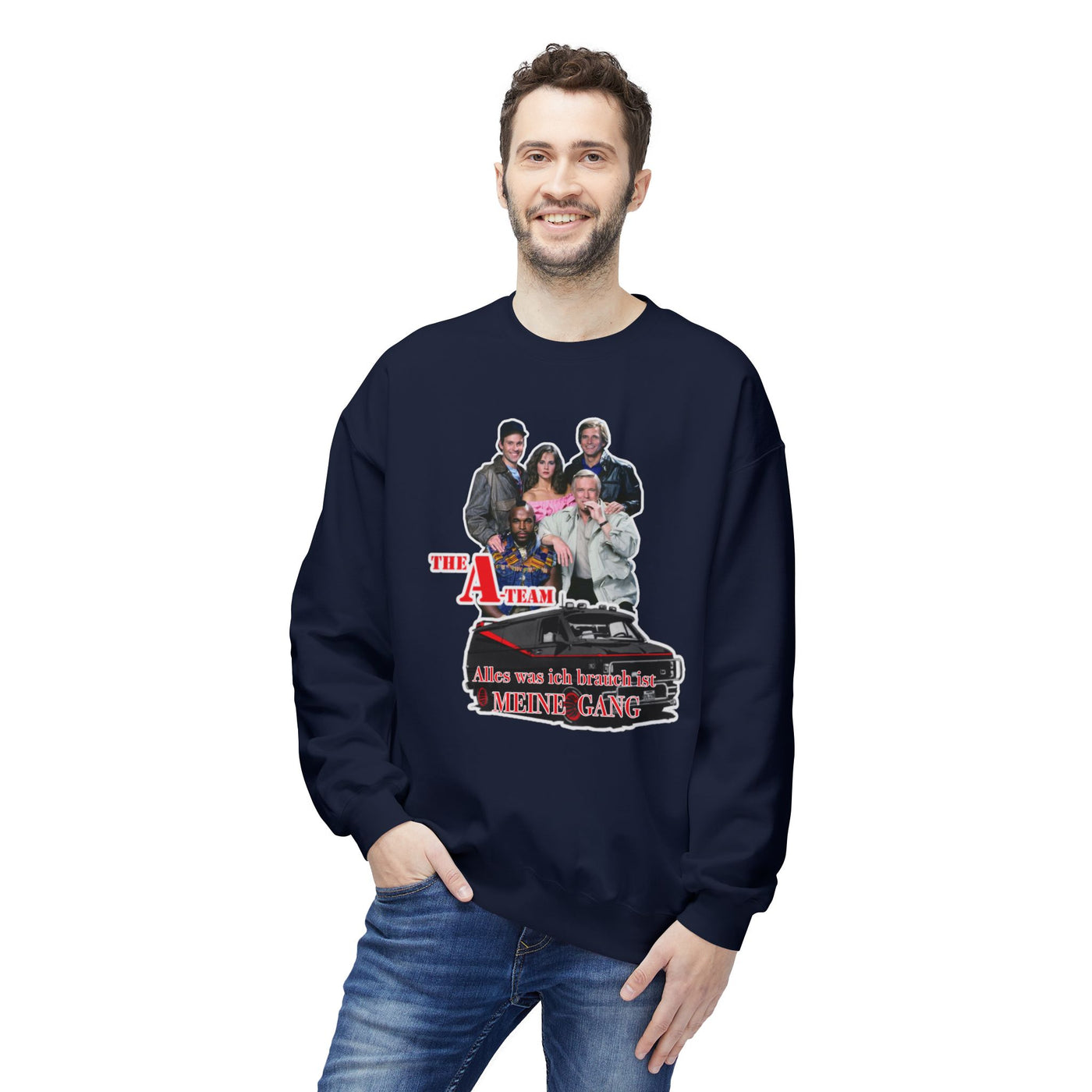 Unisex A-Team Fleece Crewneck Sweatshirt - Retro TV Show Inspired Apparel