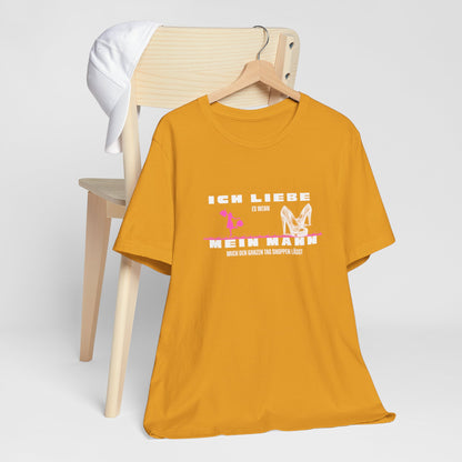 I Love My Husband "Shopping" Unisex Jersey Short Sleeve Tee