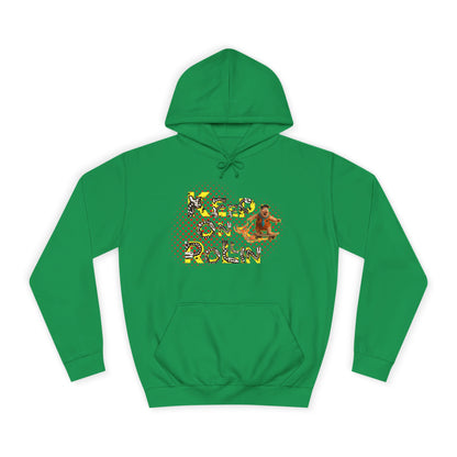 'Keep On Rollin' Design Unisex College Hoodie Flintstones Feuerstein