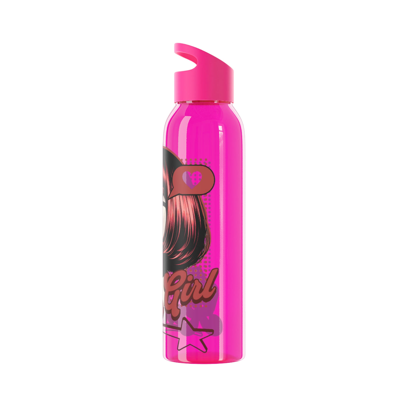 Retro Girl Stainless Steel Water Bottle, Sport Hydration, Wasserflasche