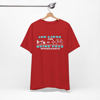 Ich Liebe Meine Frau T-Shirt - Unisex Jersey Tee for Gamers