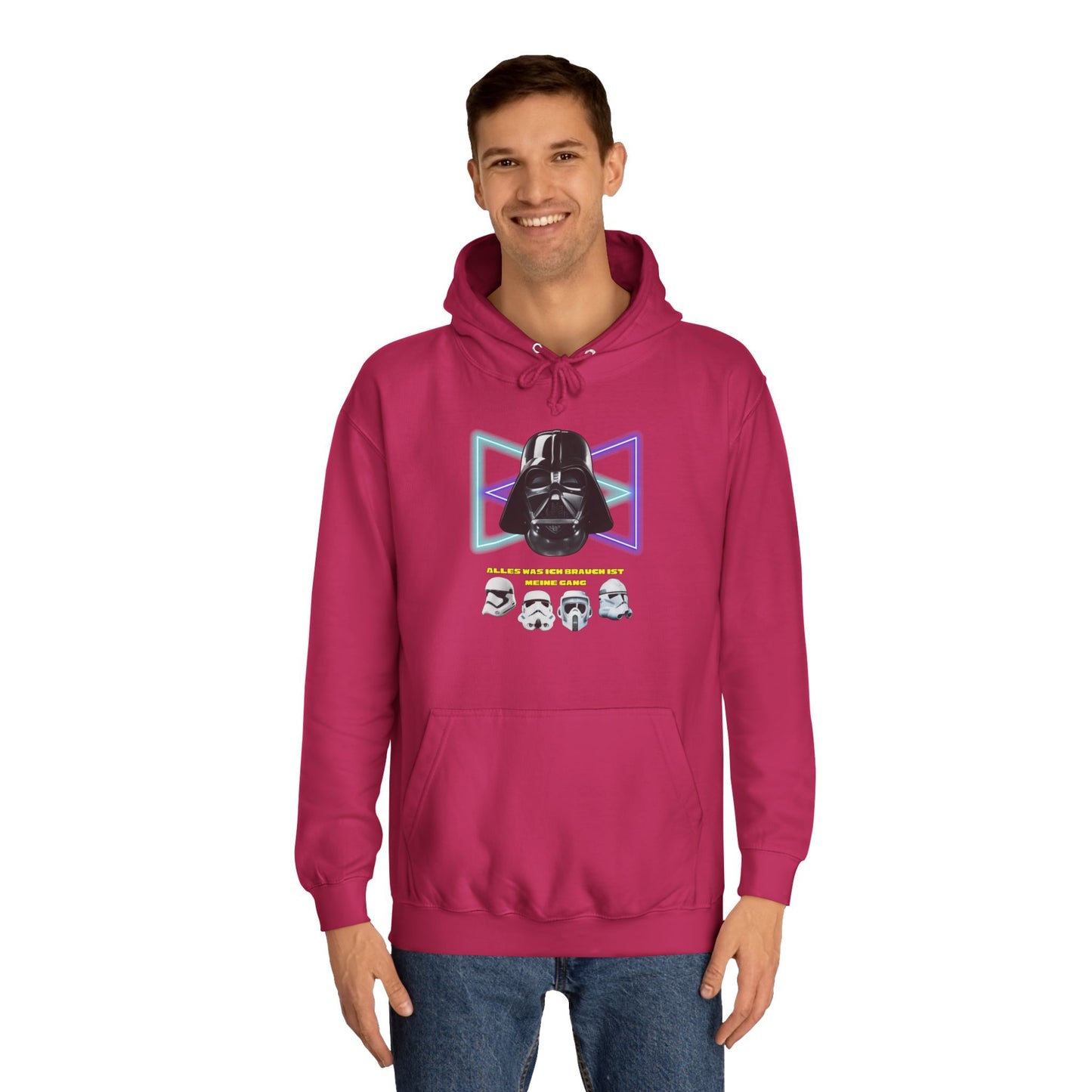Star Wars unisex Hoodie - Darth Vader   - Alles was ich brauch ist meine Gang - beidseitig bedruckt