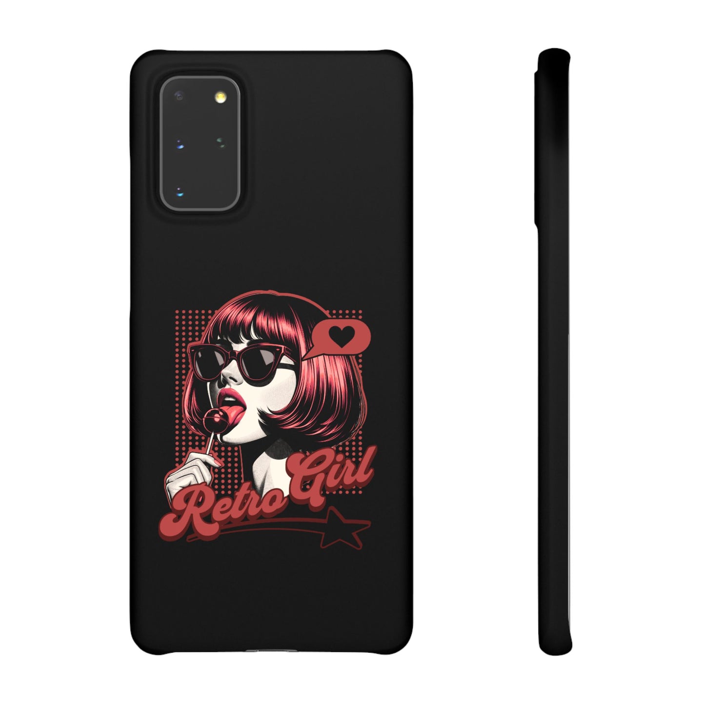 Retro Girl Snap Case Handyhülle