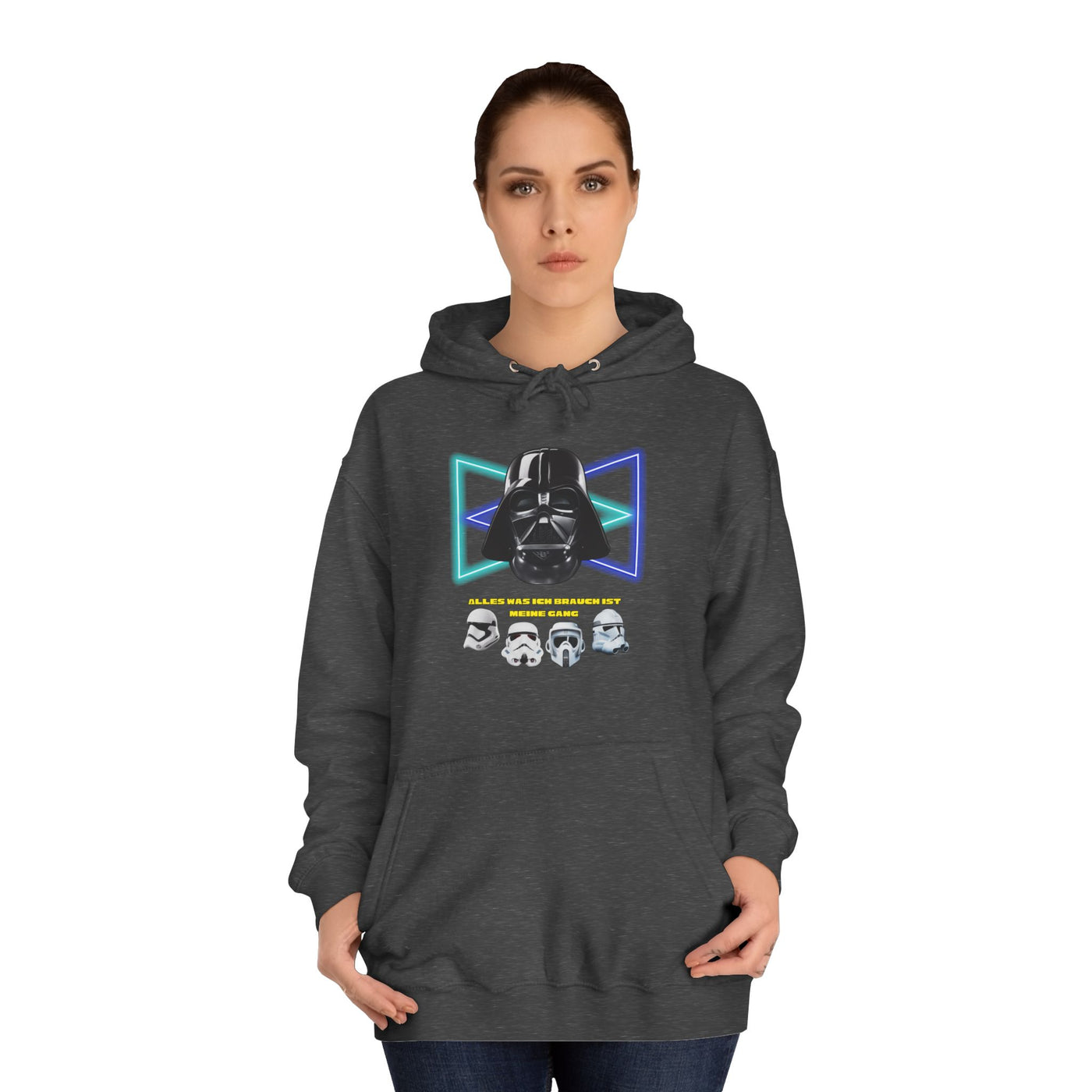 Star Wars unisex Hoodie - Darth Vader   - Alles was ich brauch ist meine Gang - beidseitig bedruckt