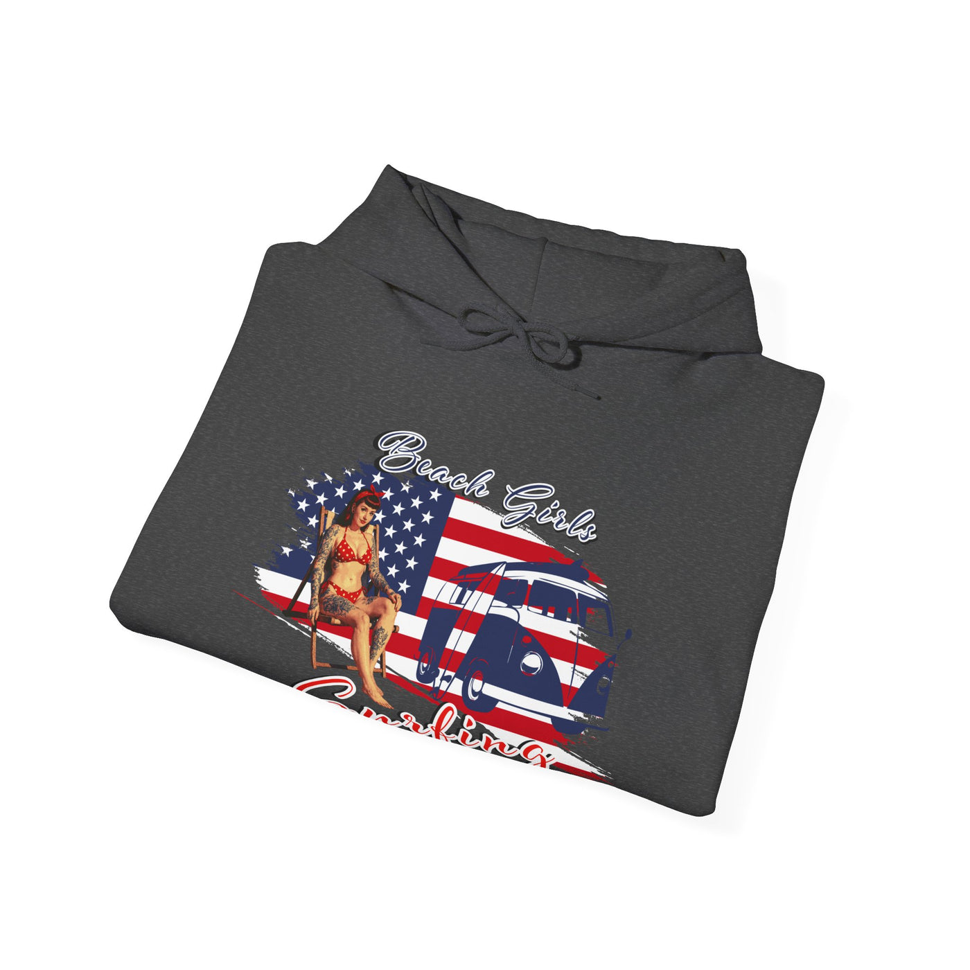 Beach Girls Surfing USA Hoodie