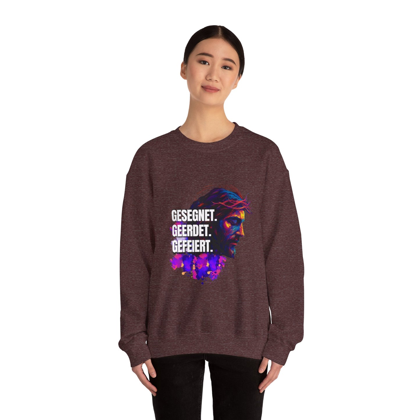 Sweatshirt Jesus- BLESSED - GROUNDED - CELEBRATED