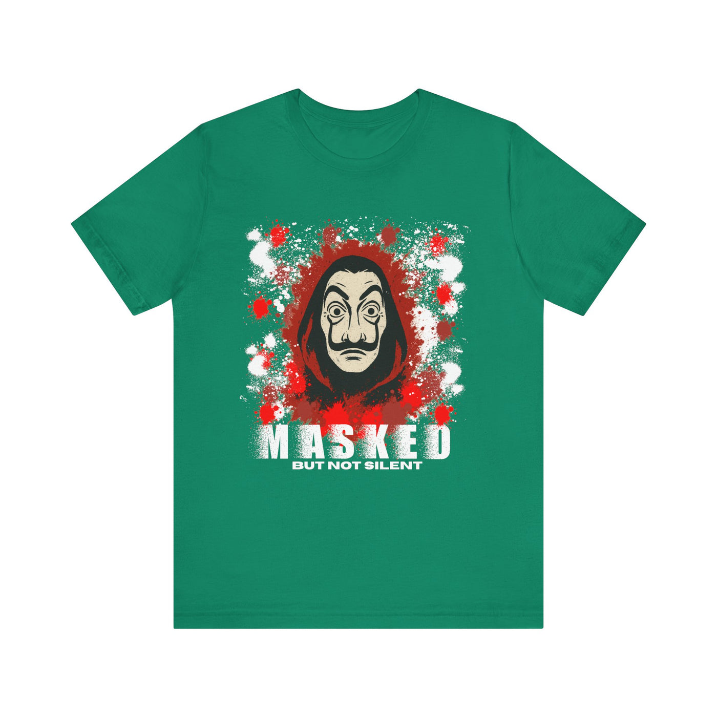 Unisex Short Sleeve Tee - Money Heist Masked but not silent