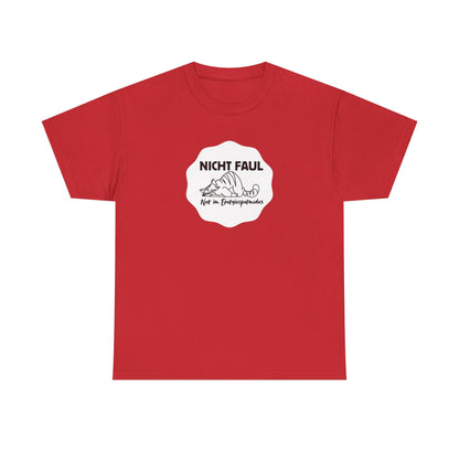 Funny Unisex Tee - "Nicht faul nur im Energiesparmodus"