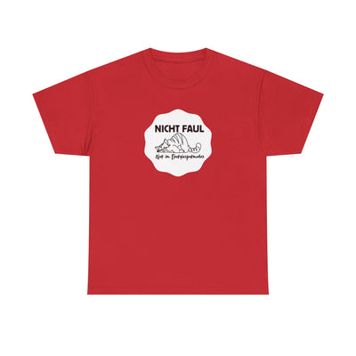 Funny Unisex Tee - "Not lazy just in energy saving mode"