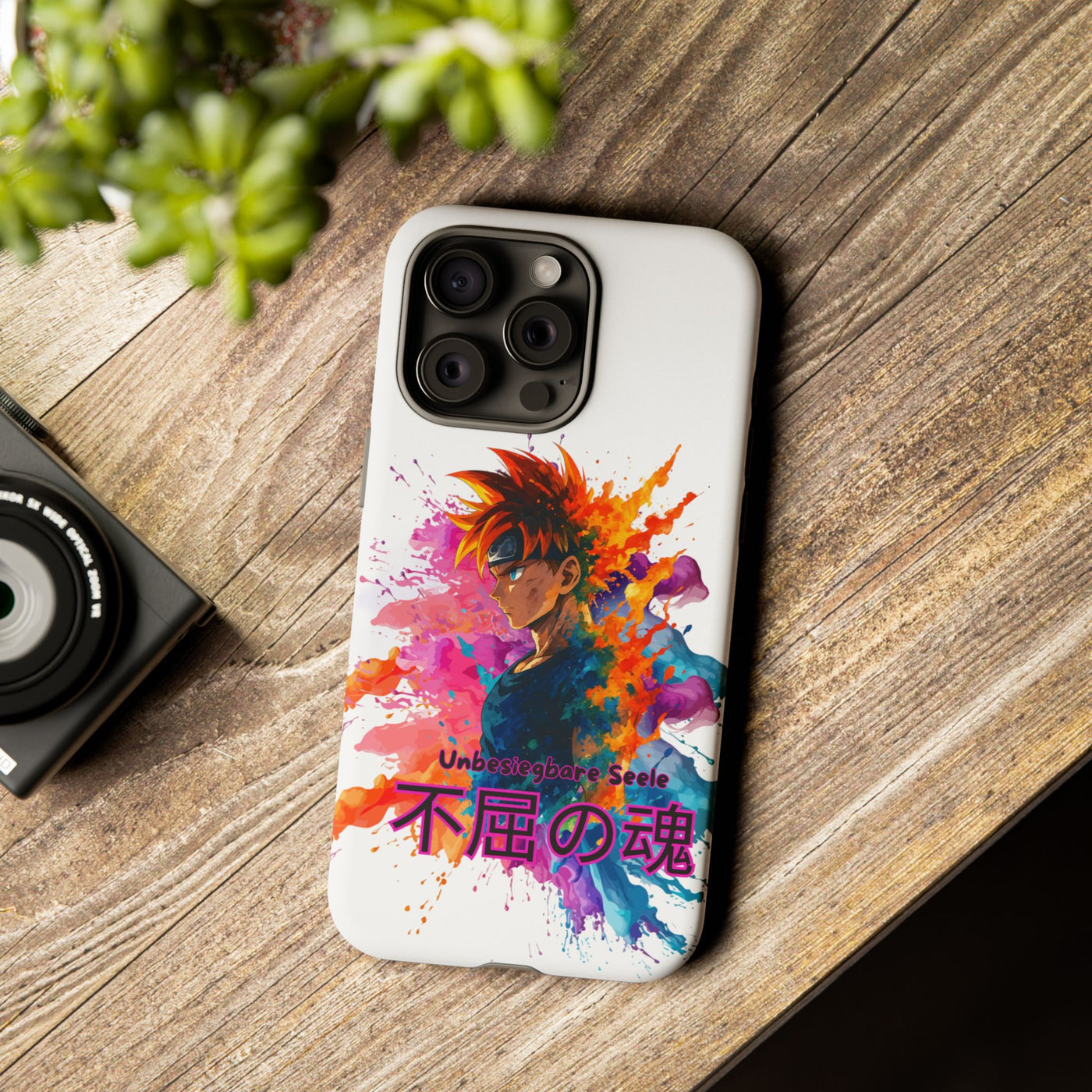 "unbesiegbare Seele" Tough Cases - Colorful Anime Phone Case Handyhülle