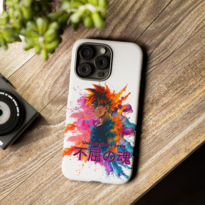 "unbesiegbare Seele" Tough Cases - Colorful Anime Phone Case Handyhülle