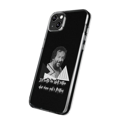 Handyhülle Unique Phone Cover, Ich wollte die Welt retten, dann gabs Mittag