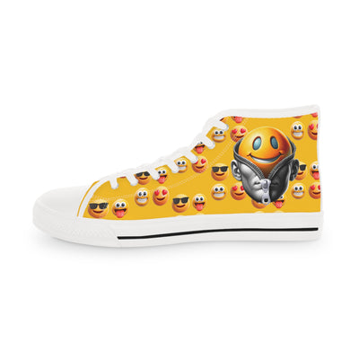 Top sneakers with emoji design #unzippedsmile