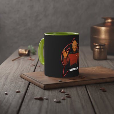 Starfleet Captain Mug - Energize Your Morning, Perfect Gift for Star Trek Fans, Black and White Accent Coffee Cup, Geeky Merchandise, [...]
