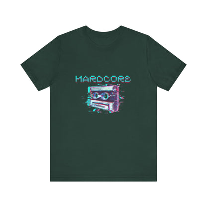 Techno - Hardcore Never Dies - Retro Graphic Tee, 90s Aesthetic Shirt unisex