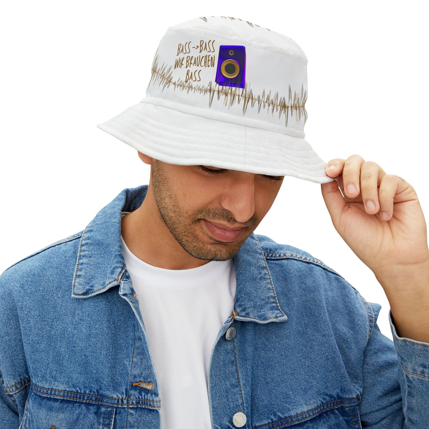 Bass- Bass - wir brauchen Bass - Musical Vibe Bucket Hat, Summer Fashion, Festival Accessory, Fischerhut