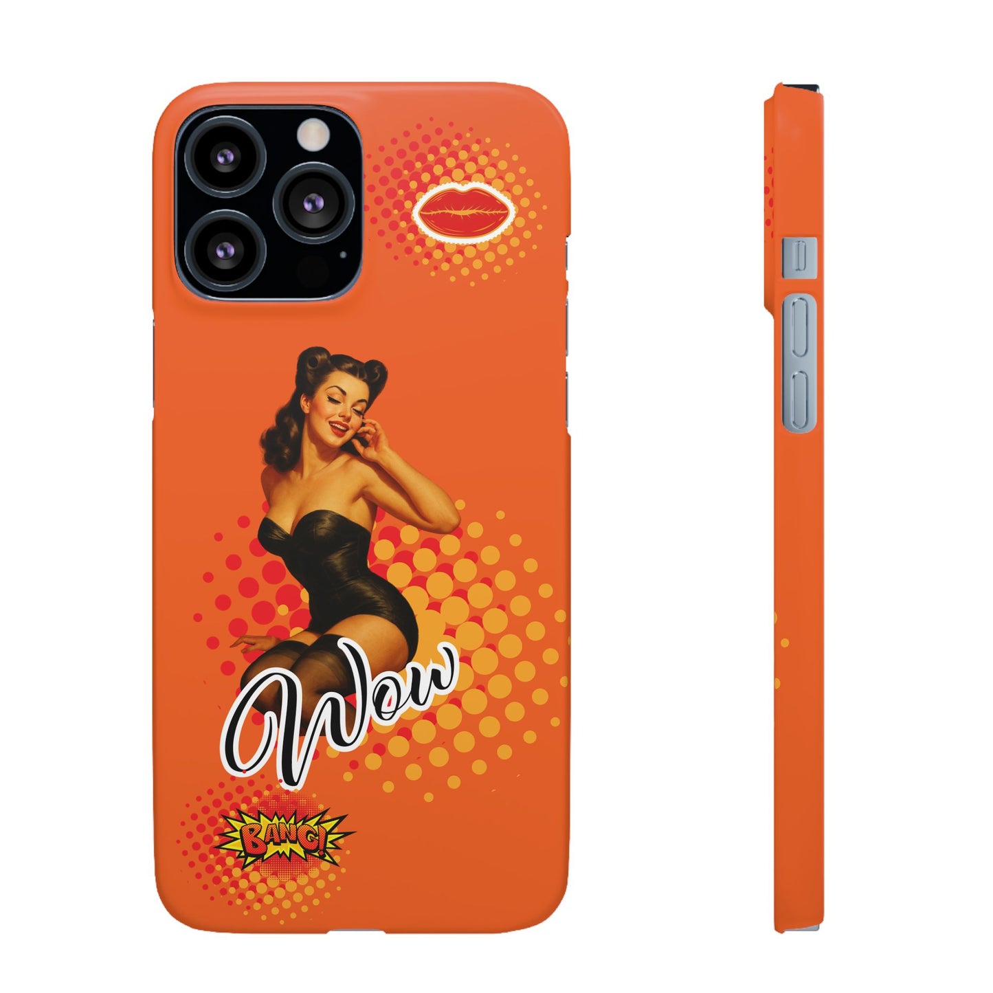 Retro Pin-Up - Handyhülle - Snap Case - Bold 'Wow' Design