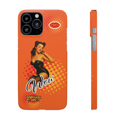 Retro Pin-Up - Handyhülle - Snap Case - Bold 'Wow' Design